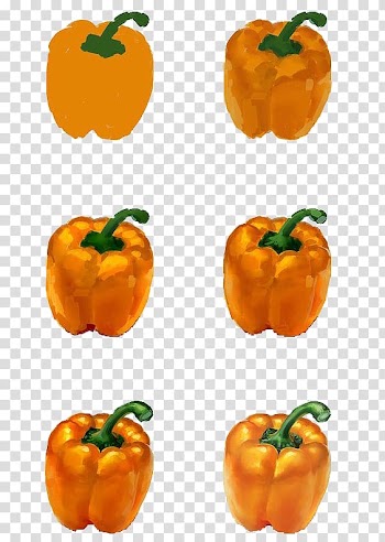 Drawing Watercolor painting , Watercolor Painting bell pepper transparent background PNG clipart