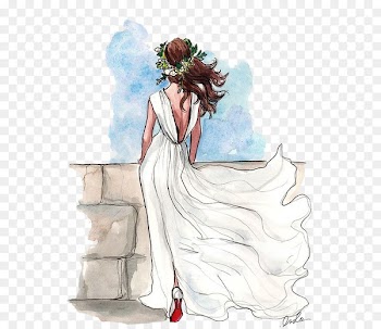 Drawing Wedding dress Bride Sketch - bride 