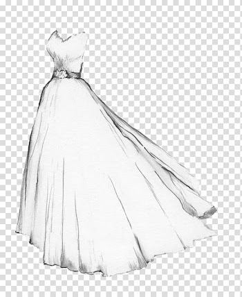 Drawing Wedding dress Gown Sketch, white wedding transparent background PNG clipart