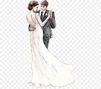 Drawing, Wedding, Fashion Illustration, Gown, Dress PNG