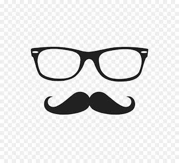 Drawing WhatsApp Desktop Wallpaper - mustache sketch 