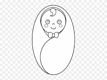 Drawn Baby Swaddled - Draw Baby In Blanket