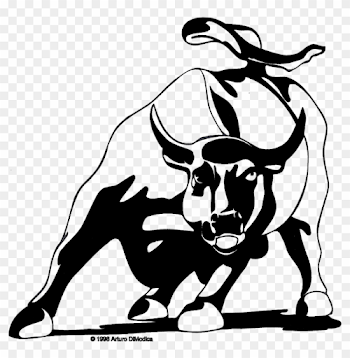 Drawn Bulls Toro - Wall Street Bull Drawing, HD Png Download ...