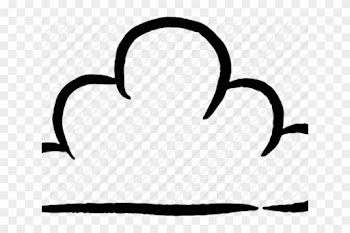 Drawn Cloud Clip Art - Cloud Png Black And White Clipart