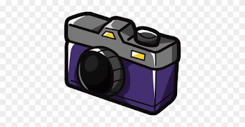 Drawn Purple Camera Clipart - Clip Art