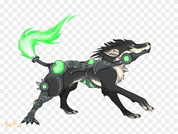 Drawn Werewolf Mechanical - Robot Wolf Drawing