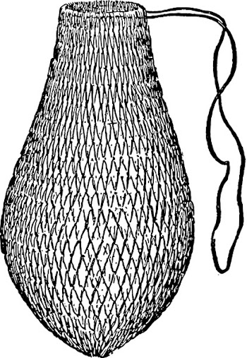 drawstring bag - Hunting vintage illustrations vector