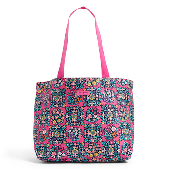 DRAWSTRING FAMILY TOTE -KALEIDOSCOPE ROSETTES – Occasionally Yours
