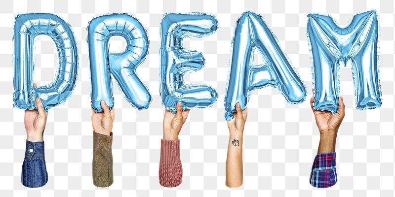 Dream balloon png word sticker, | Free PNG - rawpixel