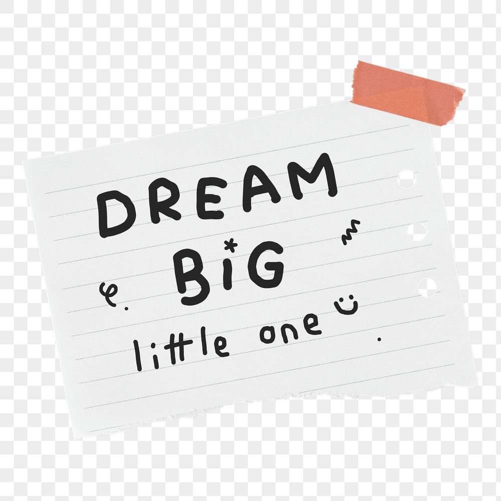 Dream big png word sticker | Free PNG - rawpixel