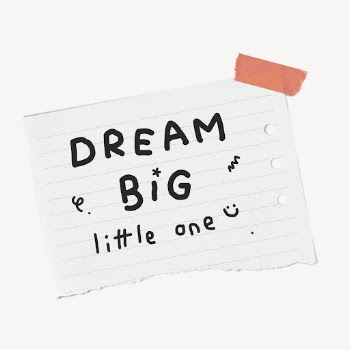 Dream big ripped paper collage | Free PSD - rawpixel