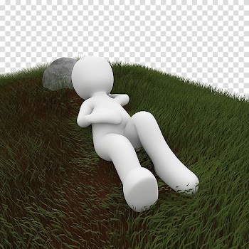 Dream Illustration, People lying on the grass transparent background PNG clipart