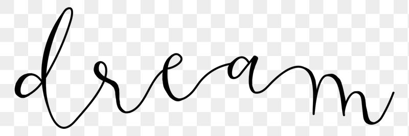 Dream png word sticker typography, | Free PNG - rawpixel