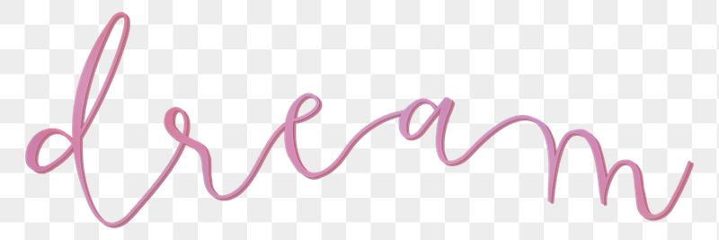Dream png word sticker typography, | Free PNG - rawpixel