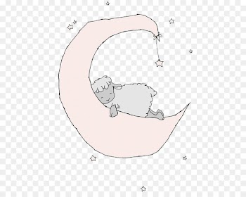 Dream Sheep Sleep Unicorn - Sleeping on the moon sheep 