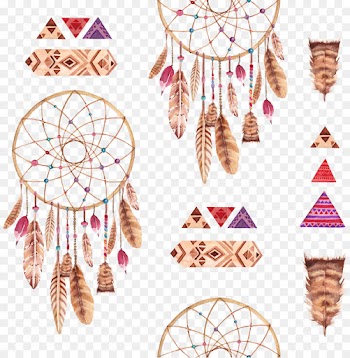 Dreamcatcher, Art, Watercolor Painting, Wall Clock, Clock PNG