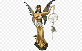 Dreamcatcher Fairy Figurine Statue Pixie - dreamcatcher 