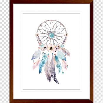 Dreamcatcher Watercolor painting Boho-chic , dreamcatcher transparent background PNG clipart