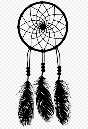 Dreamcatcher With Feathers Wolf Dream Catcher Vector graphics Illustration -  