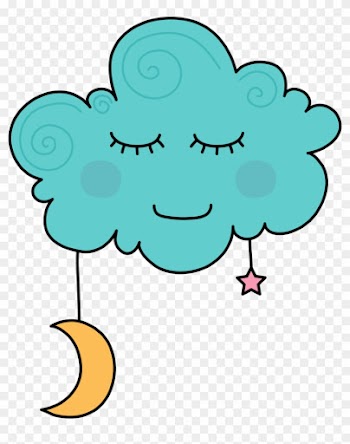 Dreaming Clipart Cloud Cartoon - Sleeping Clouds Clipart