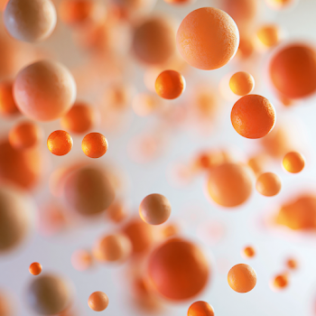 Dreamlike Bokeh Circles in Peach Tones