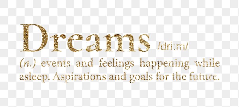 Dreams png dictionary word sticker, | Free PNG - rawpixel