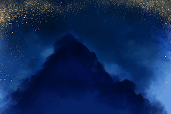 Dreamy Abstract Watercolor Night Sky
