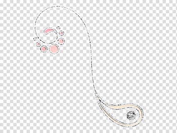 Dreamy, beige and pink line illustration transparent background PNG clipart
