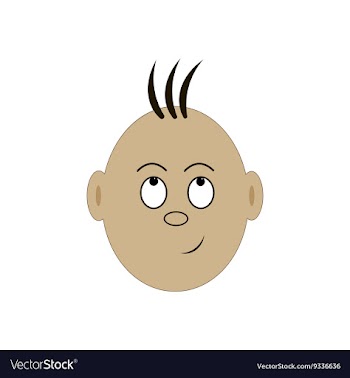 Dreamy face vector image