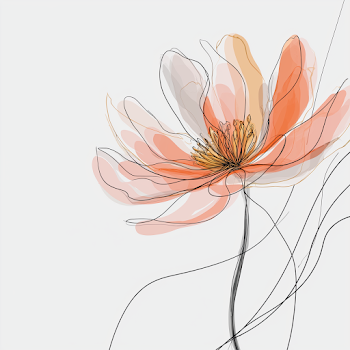 Dreamy Paradise Flower Illustration