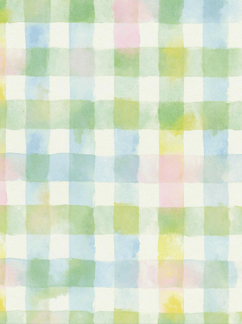 Dreamy Pastel Gingham Scrapbook Paper