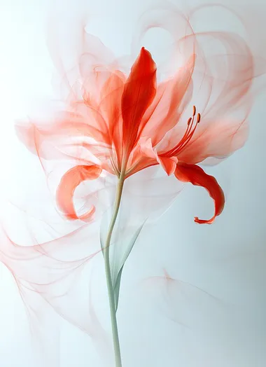 Dreamy Red Lily in Motion Dreamy Red Lily in Motion