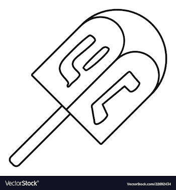 Dreidel icon outline style Royalty Free Vector Image