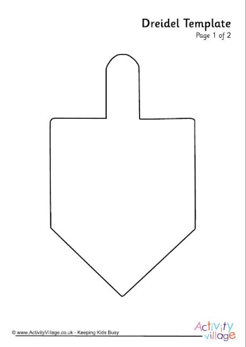 Dreidel template | Eileen kaplan | Hanukkah crafts, Hanukkah ...