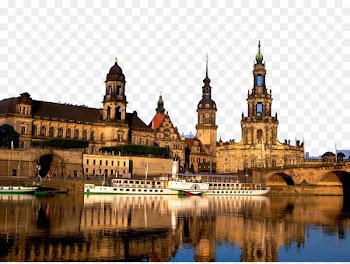 Dresden Cathedral Berlin Elbe Wallpaper - German town charming scenery 