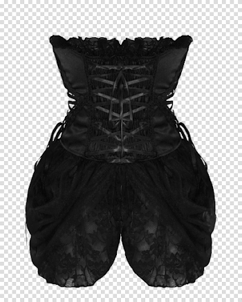 Dress Black Corset transparent PNG - StickPNG