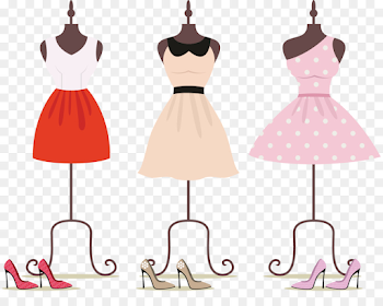 Dress Clothing Royalty-free Clip art - Women's mannequin display ...