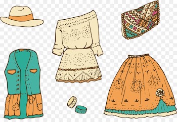 Dress Clothing Skirt Drawing - Vector retro dresses 