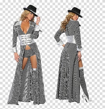 Dress Costume party Halloween costume Gangster, dress transparent background PNG clipart
