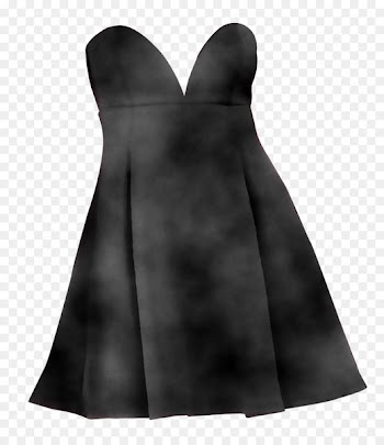 Dress Satin Neck Black M -  