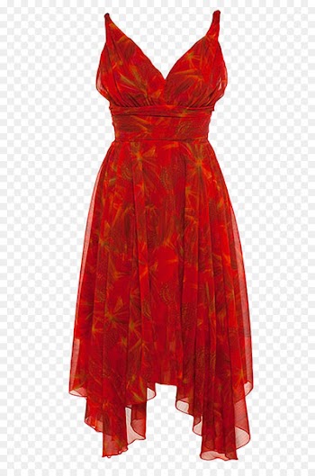 Dress Skirt Evening gown Woman - Red dress 