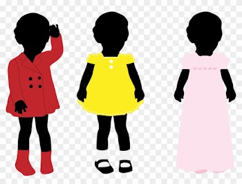 Dresses Silhouette - Little Black Girl Silhouette