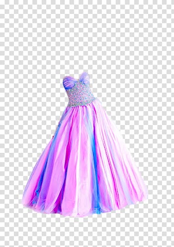 Dresses  vestidos, pink and purple sweetheart neckline a-line gown transparent background PNG clipart