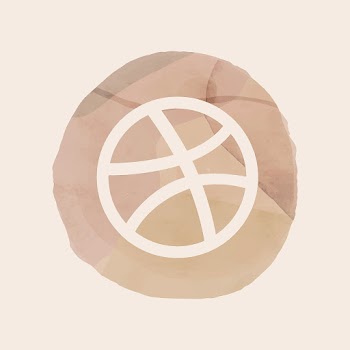 Dribbble icon for social media in watercolor… | Free stock illustration | High Resolution graphic