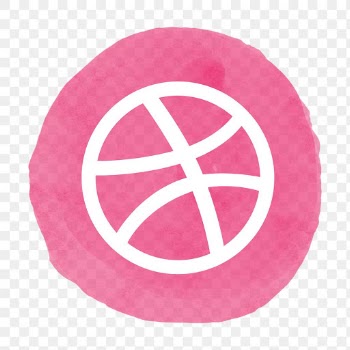Dribbble icon png for social media in… | Free stock illustration | High Resolution graphic