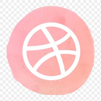 Dribbble icon png for social media in… | Free stock illustration | High Resolution graphic