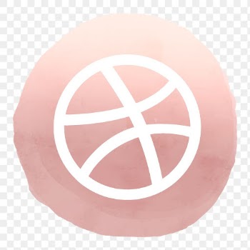 Dribbble icon png for social media in… | Free stock illustration | High Resolution graphic