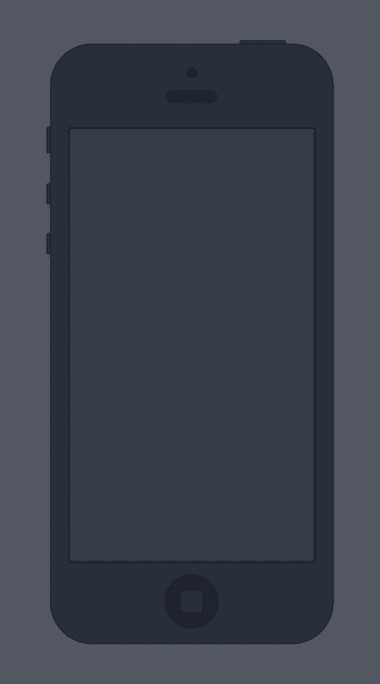 Dribbble - Minimal-iPhone-Dark-Flat.png by Meng To