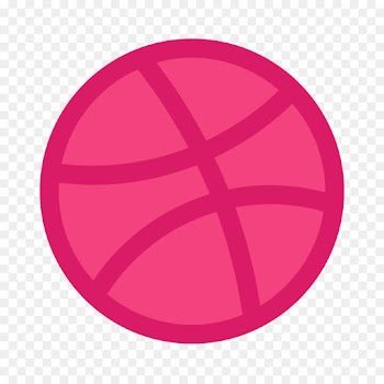 Dribbble, Pink M, Pink, Magenta PNG
