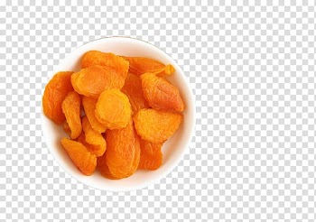 Dried apricot Dried fruit Candied fruit, The dried apricots in the dishes transparent background PNG clipart